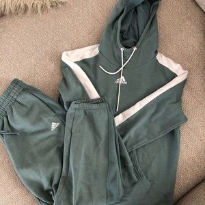 Adidas woman’s green jumpsuit